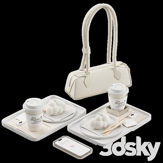 Decorative set/ coffee and dessert