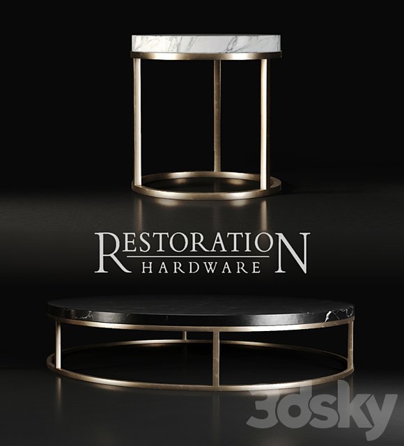 Restoration hardware nicholas marble round tables
