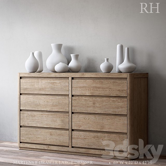 MARTENS 8-DRAWER LARGE DRESSER