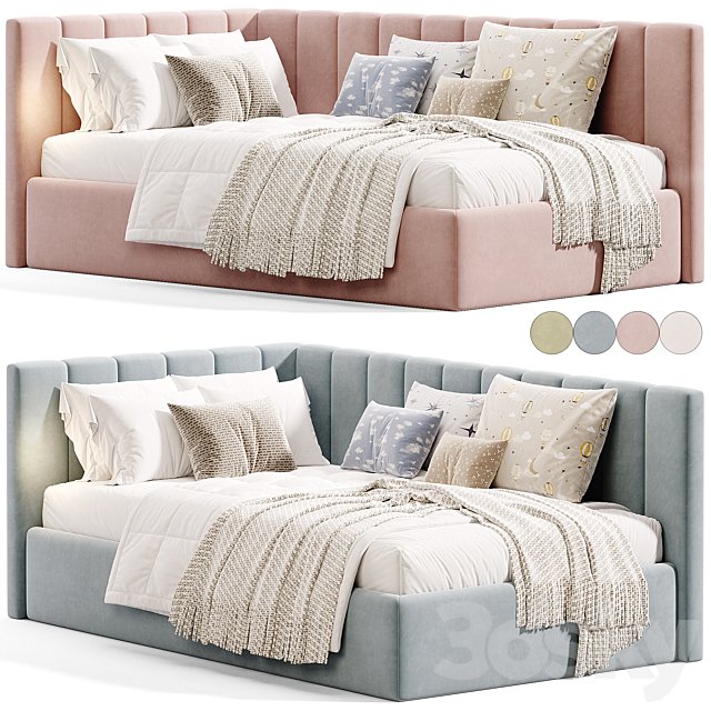 Upholstered corner bed Olvia