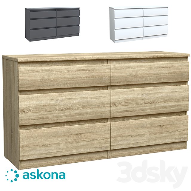 Chest of 6 drawers Tim (Tim)