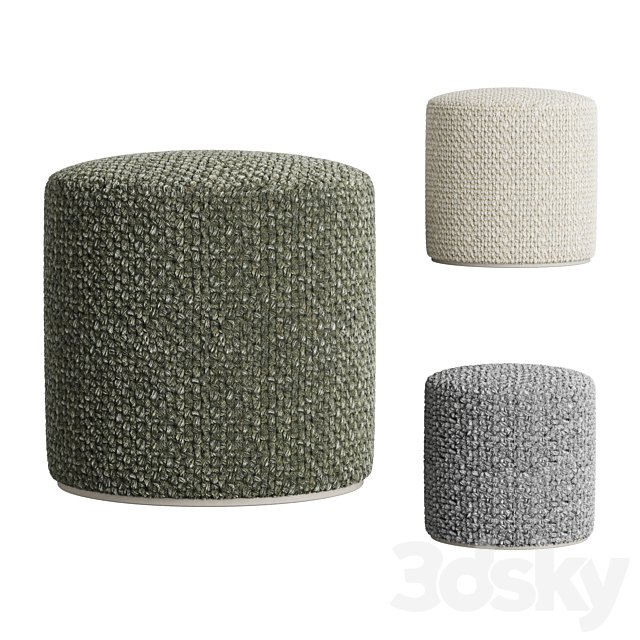 Texa by Atricle pouf in three colors