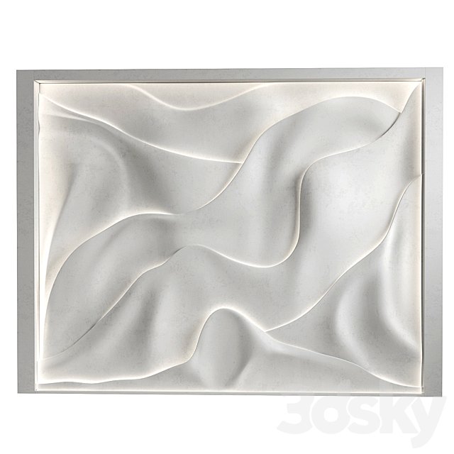 Decorative panel wave 24