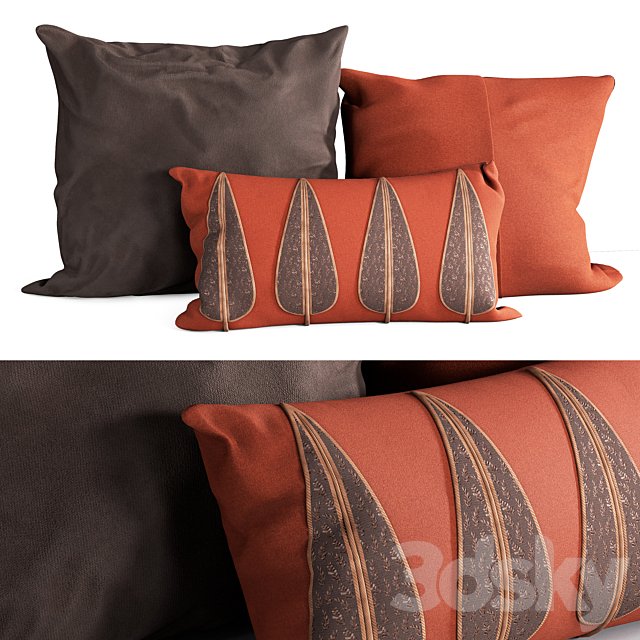 Set of decorative pillows