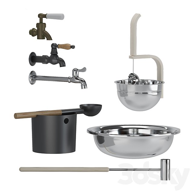 Bath ta, buckets, ladles