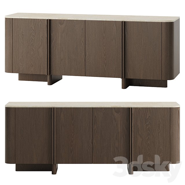 Sideboard oak wood Liam Room
