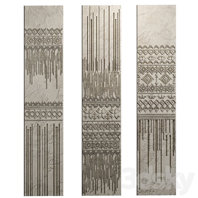 Wall Panels with folk Ornament
