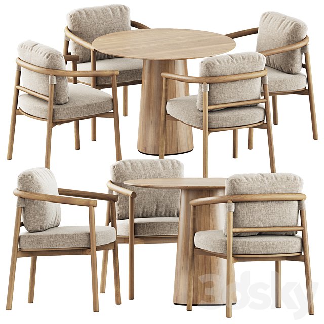 Lyora Chairs by Snoc and POV table by Ton
