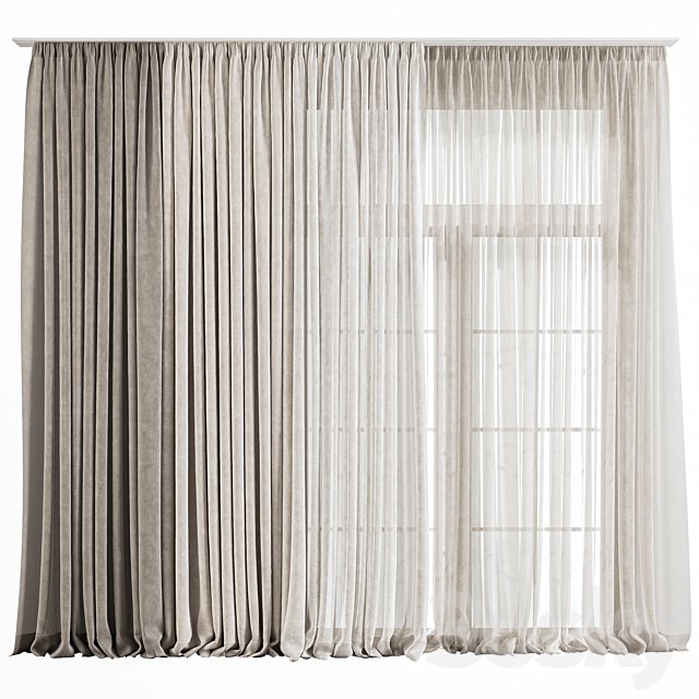 Layered Curtain Set for Large Windows 78