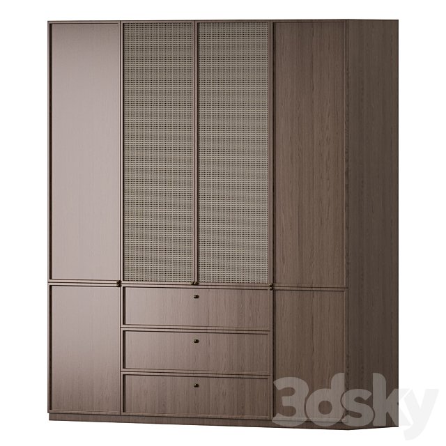 Rattan cabinet2