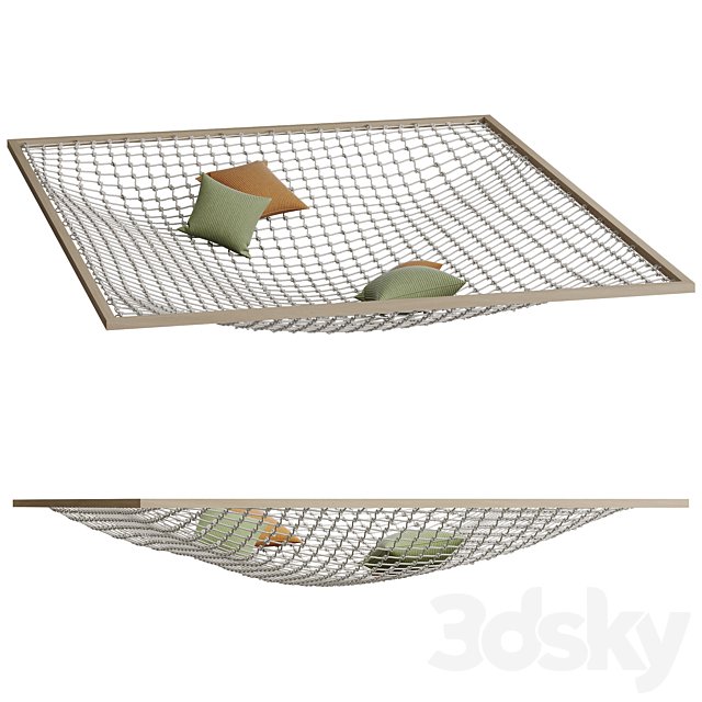 Hanging hammock net