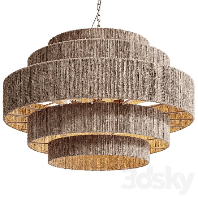 Japandi Jute Wicker Hanging Lamp