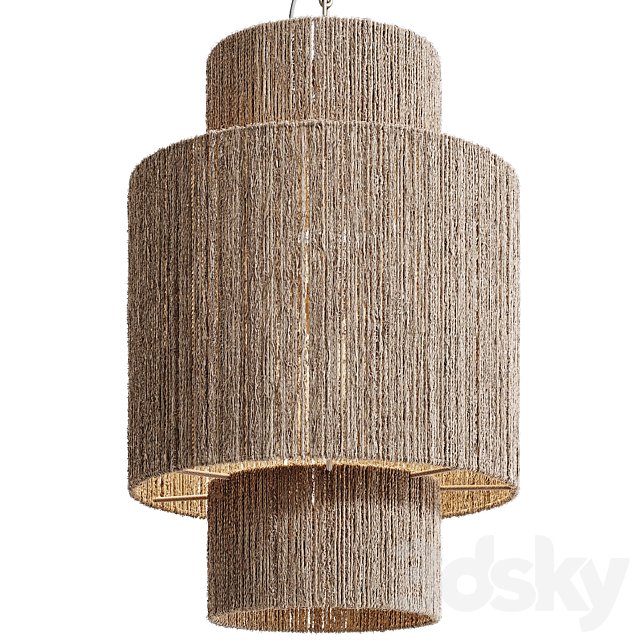 Wicker jute pendant lamp Ø 50