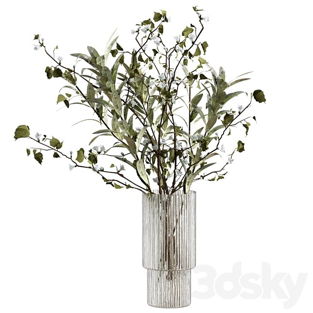Bouquet of branches and flowers