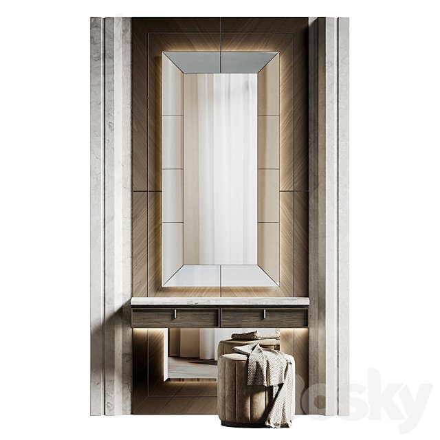 Dressing table with stone stv007.