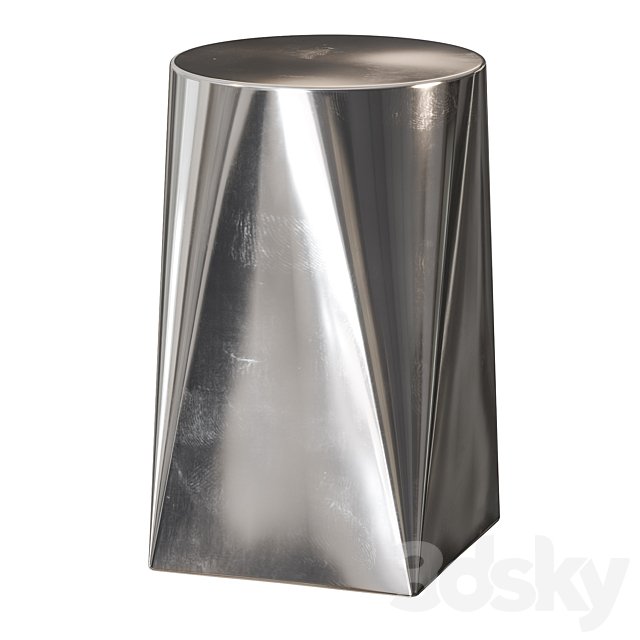 Zara Home Stainless Steel Side Table