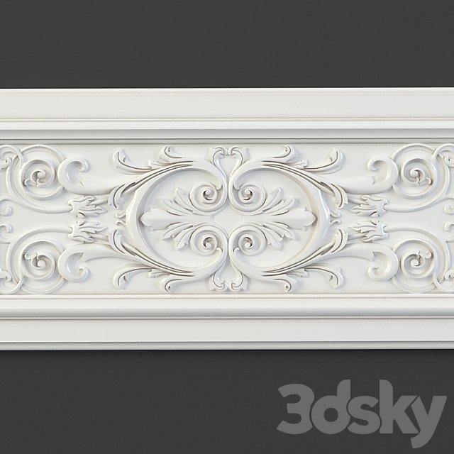 Furniture with carved facade element