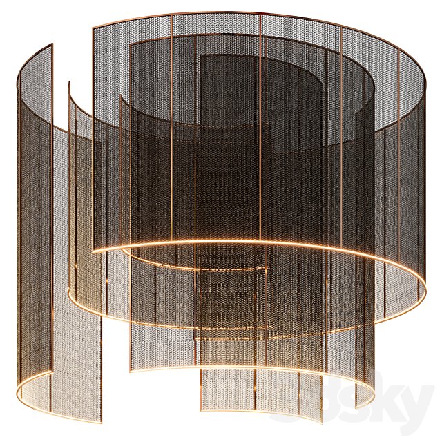 Decorative ceiling with lighting 002