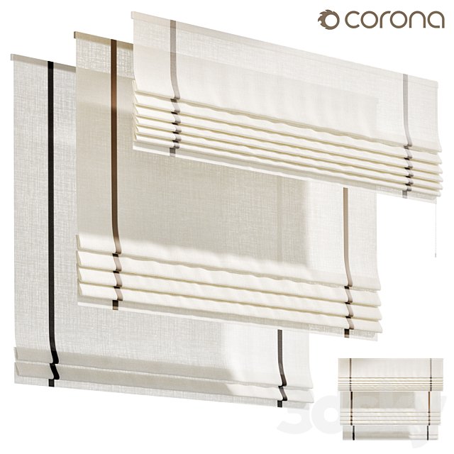 Roman curtains 06, Roman blinds
