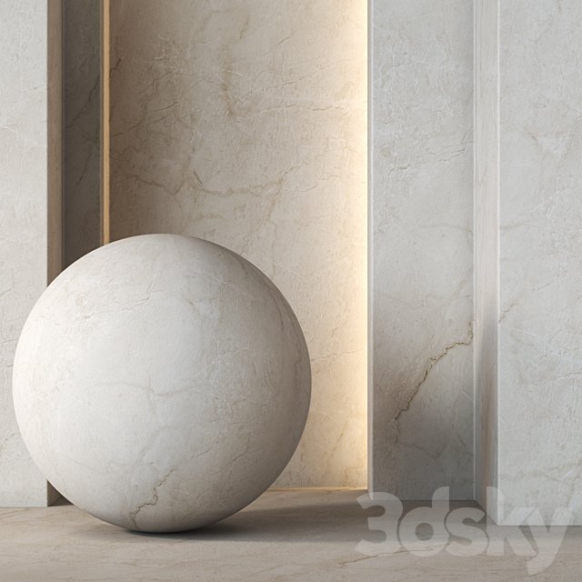 Beige Slab Marble Texture 4K - Seamless