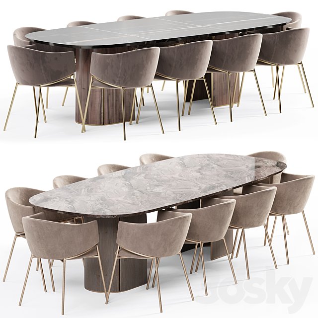 Eliza chair and Duna table