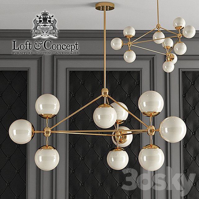 Chandelier Modo Chandelier White Glass