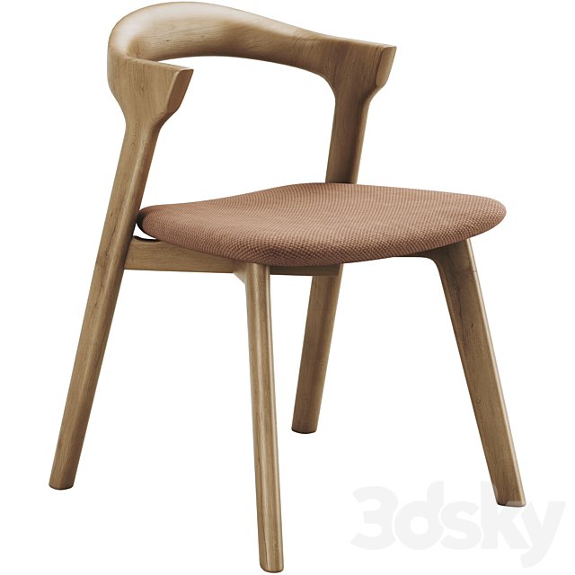 Ethnicraft Bok Chair with Upholstered Seat