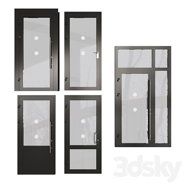 Fire doors 04 stained glass