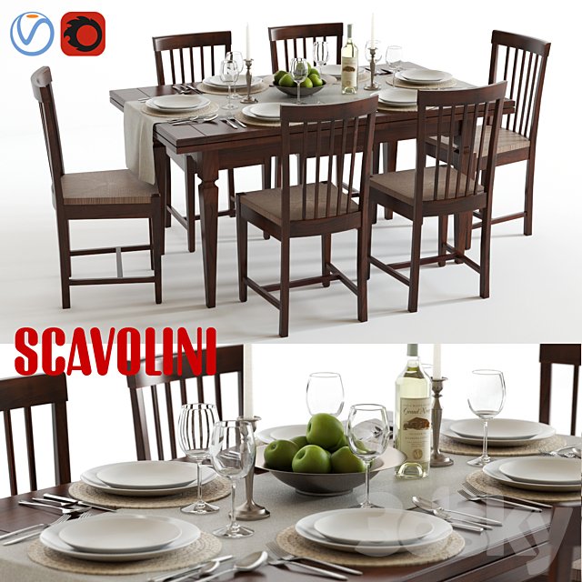 Scavolini Armony Chairs and Table