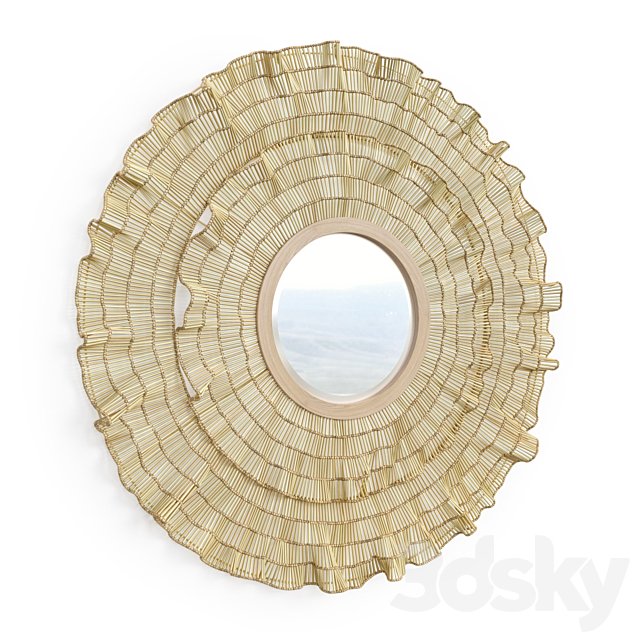 Coco Ruffle Mirror Palecek