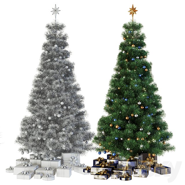 Christmas tree with gifts