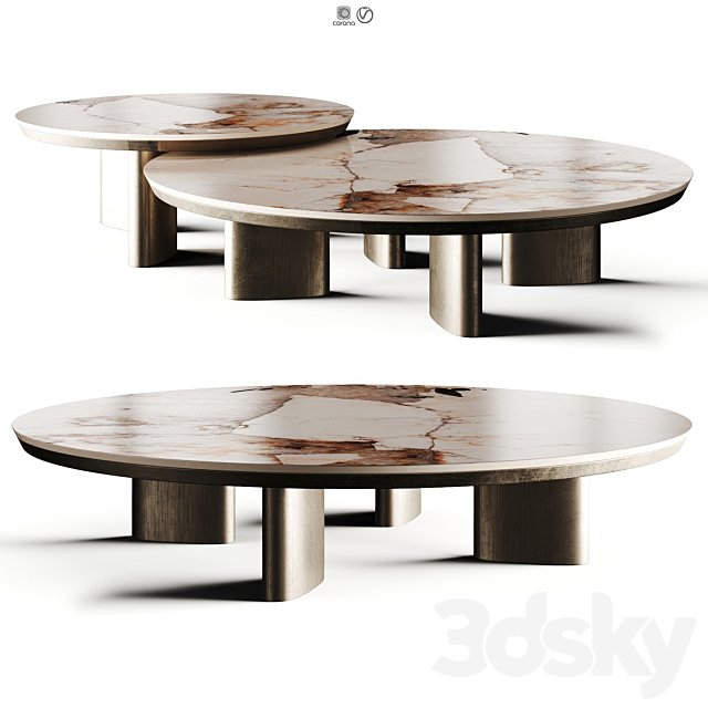 Poliform Adrien 2025 Keramik Round Coffee Table