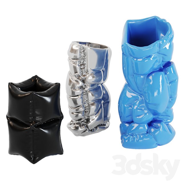 Puffer Vases – ABS Plastic by Gast Studio