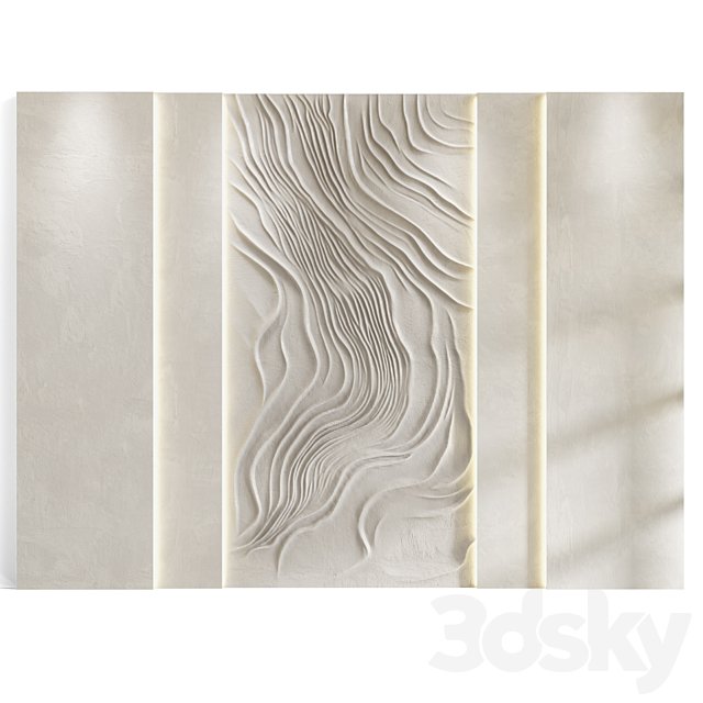 Decorative panel Sand waves
