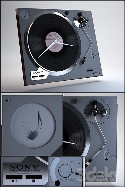 Turntable clock.