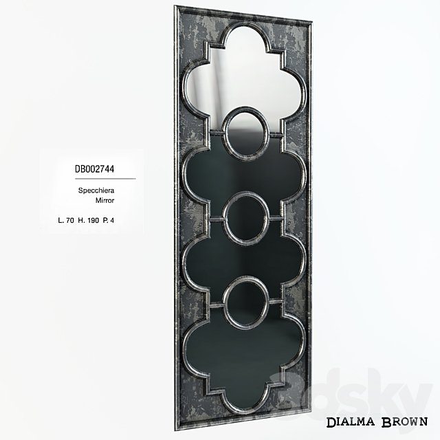 Wall mirror DIALMA BROWN MOBILI DB002744