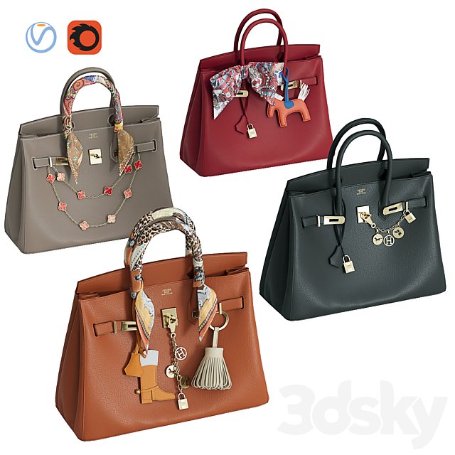 Bags set 18. Hermes collection