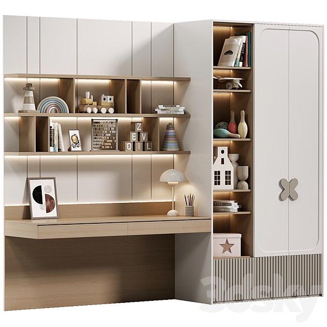 Children's wardrobe in a modern style