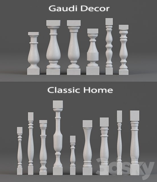 Balusters Classic Home and Gaudi Decor