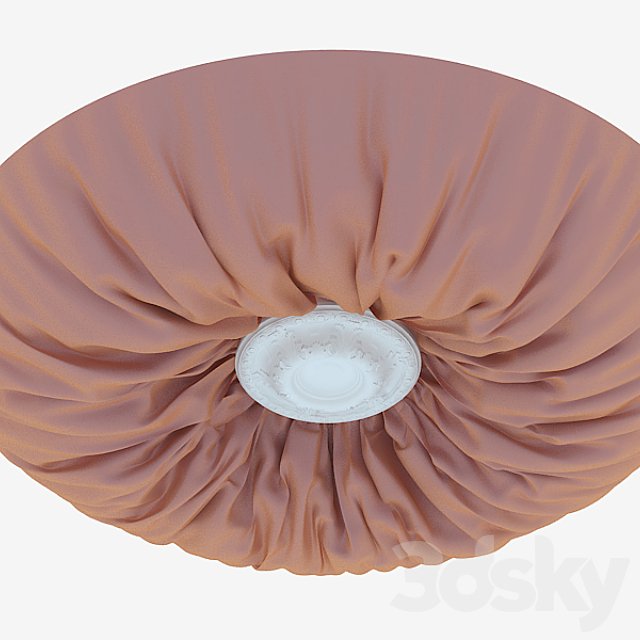 Fabric on the ceiling