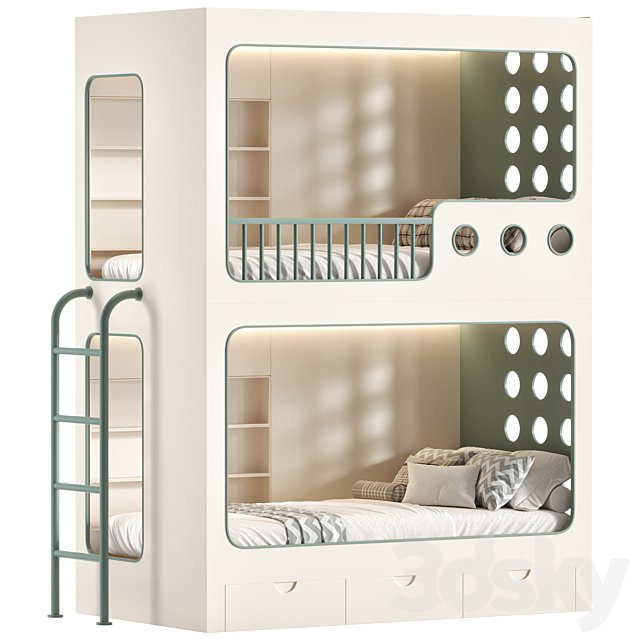 Two Level Desinger Kids bed 02