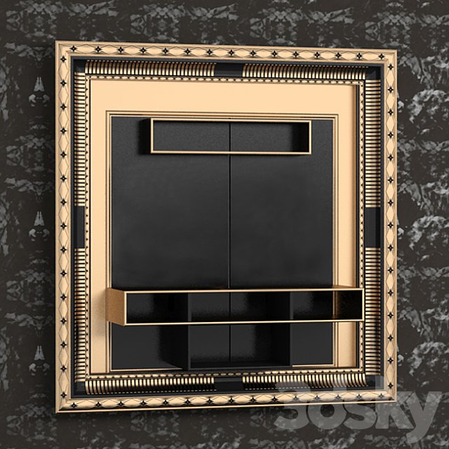 Front panel tv. VISMARA Frame Art Deco