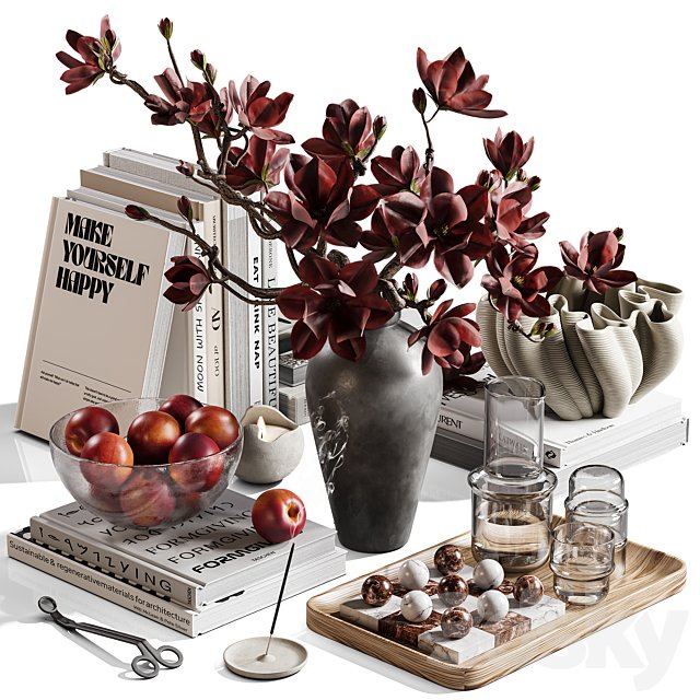 Decorative Tabletop with Magnolia Touch