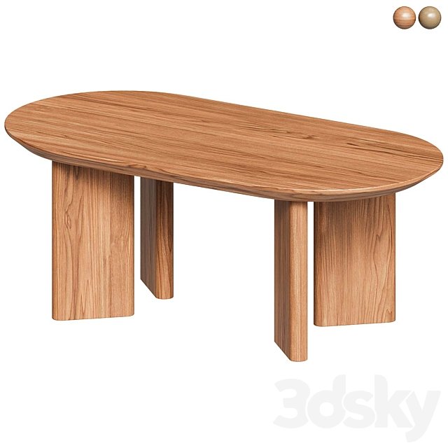 Ever Oak Wood Coffee Table