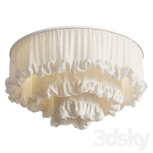Custom made fabric ceiling lampshade
