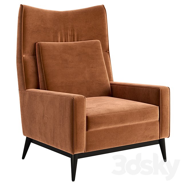 Embassy Bronze Brown Lounge Chair by Paul McCobb