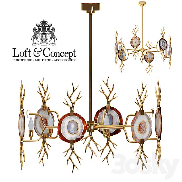 Chandelier Branch Agate Chandelier Brass emporium home