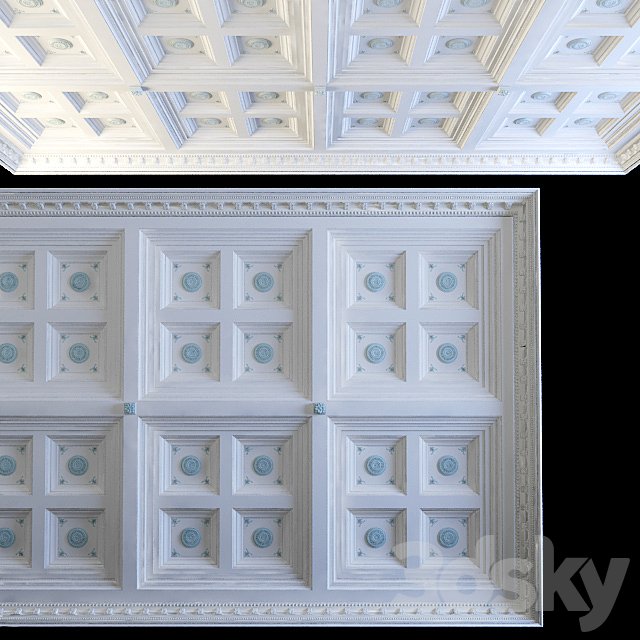 Coffered ceiling
