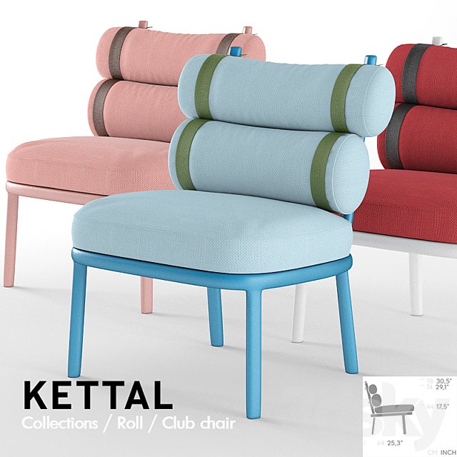 Kettal Roll Club chair