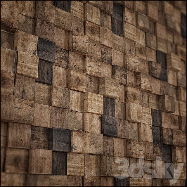wood square aged